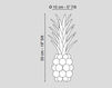 Схема Элемент декора Pineapple Cristallo VGnewtrend Home Decor 5001787.00 Современный / Скандинавский / Модерн