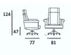 Схема Кресло для кабинета Origgi Office Armchairs PRAHA Классический / Исторический / Английский