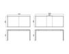 Схема Стол обеденный Infiniti Design Indoor PORTA VENEZIA EXTENDABLE TABLE - LIVING Современный / Скандинавский / Модерн