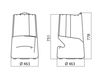 Схема Барный стул Infiniti Design Outdoor BRONCIO HIGH STOOL 2 Современный / Скандинавский / Модерн