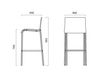 Схема Барный стул Infiniti Design Indoor VENT STOOL 1 Современный / Скандинавский / Модерн