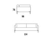 Схема Диван Citterio Meda Sofa ALBI' 202CB 4 Современный / Скандинавский / Модерн