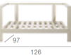 Схема Кресло для террасы Tribu Pure Sofa White 01202-03 C01202 C01202BM Современный / Скандинавский / Модерн