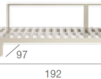 Схема Диван для террасы Tribu Pure Sofa White 01203-03 C01203 C01203BM Современный / Скандинавский / Модерн