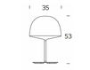 Схема Лампа настольная CHESHIRE Fontana Arte Table F425105350NENE Минимализм / Хай-тек
