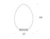 Схема Лампа настольная Uovo  Fontana Arte Table F264605100BINE Минимализм / Хай-тек