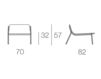 Схема Кресло для террасы Baia Paola Lenti  Aqua Collection B50C Современный / Скандинавский / Модерн