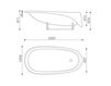 Схема Ванна Concrete Soft Glass 1989 S.r.l. 2015 LCOBA03 W Современный / Скандинавский / Модерн