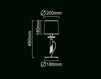 Схема Лампа настольная TIFFANY CROMO Mantra 2015 3888 Современный / Скандинавский / Модерн