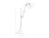Схема Лампа напольная La Lampe Gras by DCW éditions GRAS LAMPS 215 L BL-SAT Современный / Скандинавский / Модерн