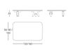 Схема Столик журнальный MULTILEG LOW B.D (Barcelona Design)  TABLES MULTILEG LOW Rectangular Лофт / Фьюжн / Винтаж / Ретро