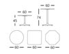 Схема Столик кофейный SHOWTIME B.D (Barcelona Design)  TABLES SHOWTIME Round Лофт / Фьюжн / Винтаж / Ретро