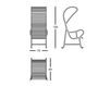 Схема Кресло для террасы GARDENIAS B.D (Barcelona Design) ARMCHAIRS GARDENIAS ARMCHAIR WITH PERGOLA 1 Лофт / Фьюжн / Винтаж / Ретро