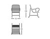 Схема Кресло для террасы GARDENIAS B.D (Barcelona Design) ARMCHAIRS GARDENIAS ARMCHAIR 6 Лофт / Фьюжн / Винтаж / Ретро