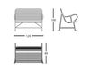 Схема Скамейка B.D (Barcelona Design) ARMCHAIRS GARDENIAS BENCH 2 Лофт / Фьюжн / Винтаж / Ретро