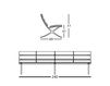 Схема Скамейка BENCH B B.D (Barcelona Design) PUBLIC SEATING Bench 4 seats 240 Лофт / Фьюжн / Винтаж / Ретро