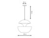 Схема Светильник La Lampe Gras by DCW éditions LAMP HERE COMES THE SUN HCS 350 WH-WH Современный / Скандинавский / Модерн