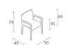 Схема Стул с подлокотниками laleggera armrest Alias Design 2015 304 2 Современный / Скандинавский / Модерн
