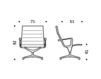 Схема Кресло ICF Office 2015 1953152 B 224 Современный / Скандинавский / Модерн