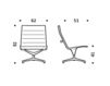 Схема Кресло ICF Office 2015 1950183 C 358 Современный / Скандинавский / Модерн