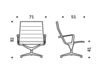 Схема Кресло ICF Office 2015 1953159 E 913 Современный / Скандинавский / Модерн
