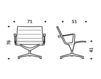 Схема Кресло ICF Office 2015 1953083 C F46 Современный / Скандинавский / Модерн