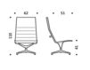 Схема Кресло ICF Office 2015 1950289 E 918 Современный / Скандинавский / Модерн
