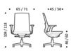 Схема Кресло ICF Office 2015 26036333 C 357 Современный / Скандинавский / Модерн