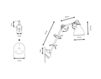 Схема Светильник настенный La Lampe Gras by DCW éditions GRAS LAMPS 222 BL-RED Лофт / Фьюжн / Винтаж / Ретро