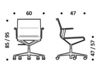 Схема Кресло ICF Office 2015 3695703 C 361 Современный / Скандинавский / Модерн