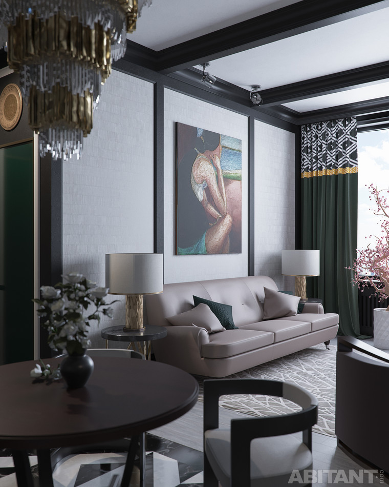 Интерьер квартиры на Мосфильмовской улице. Abitant Москва